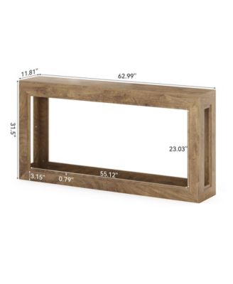 63-Inch Narrow Console Table, Long Couch Table Behind Sofa, Modern Entryway Table for Hallway, Living Room, Entrance, Foyer