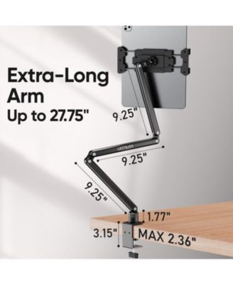 Tablet Mount for Desk Adjustable iPad Stand Holder, 360° Rotation Tablet Arm for 4.7"-18.5" Device