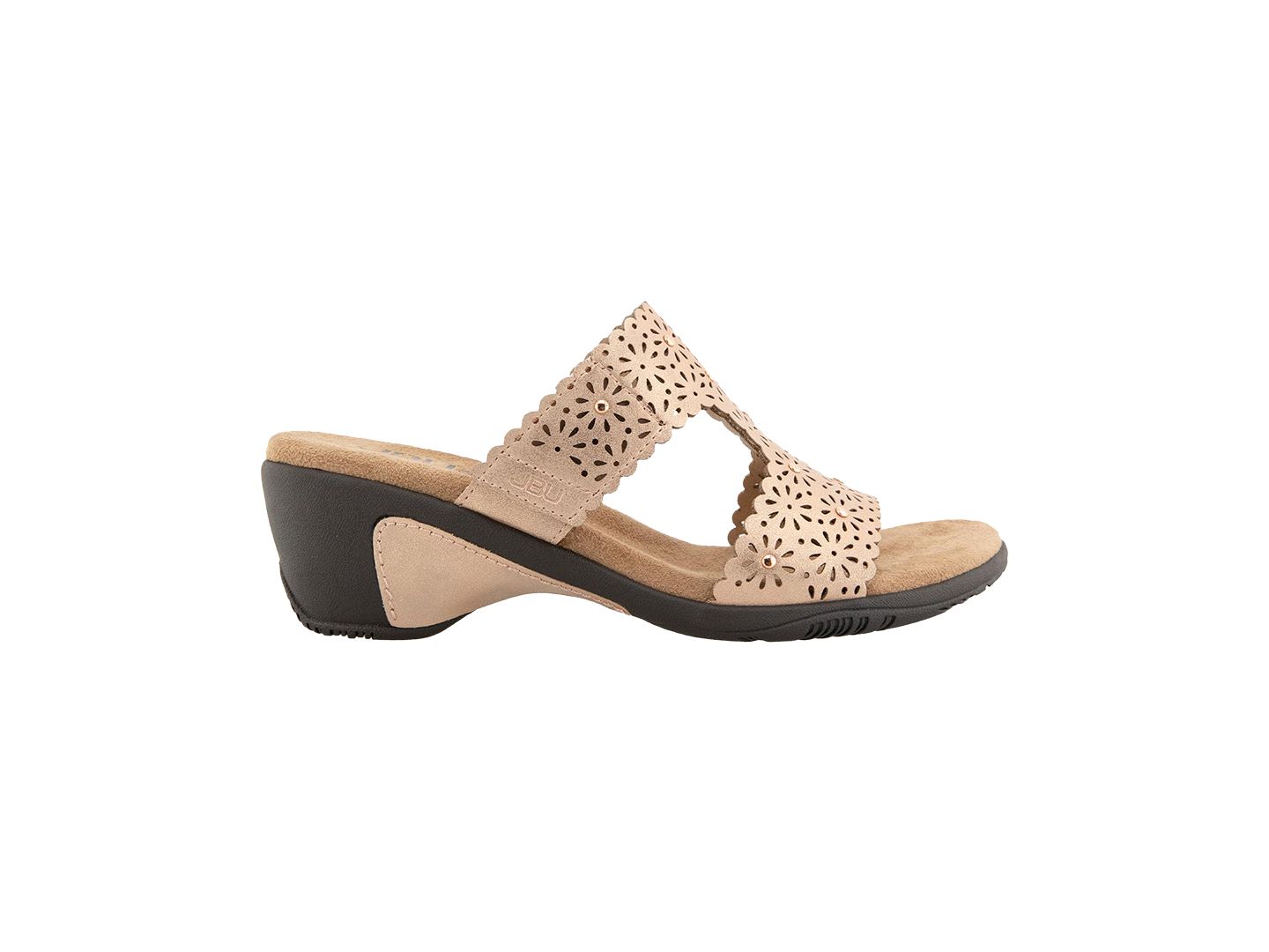 Женские сандалии JBU Sanya Casual Slip-On Wedge, цвет: Пудровый — фото 2
