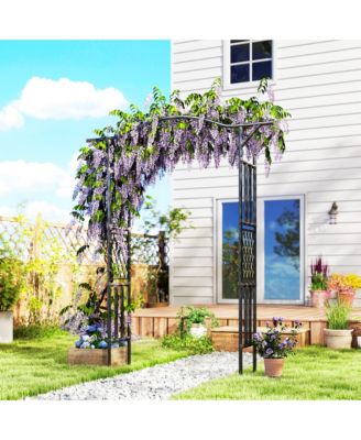 Garden Arch, Garden Arch Trellis with Extended Top,