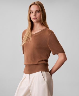 Women's V-Neck Knit Sweater
