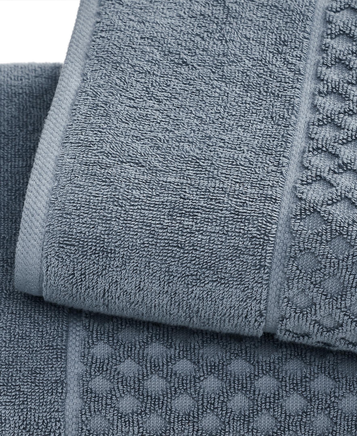 Linery & Co. Quick-Drying Cotton Diamond Waffle Textured 2-Piece Bath Sheet Set