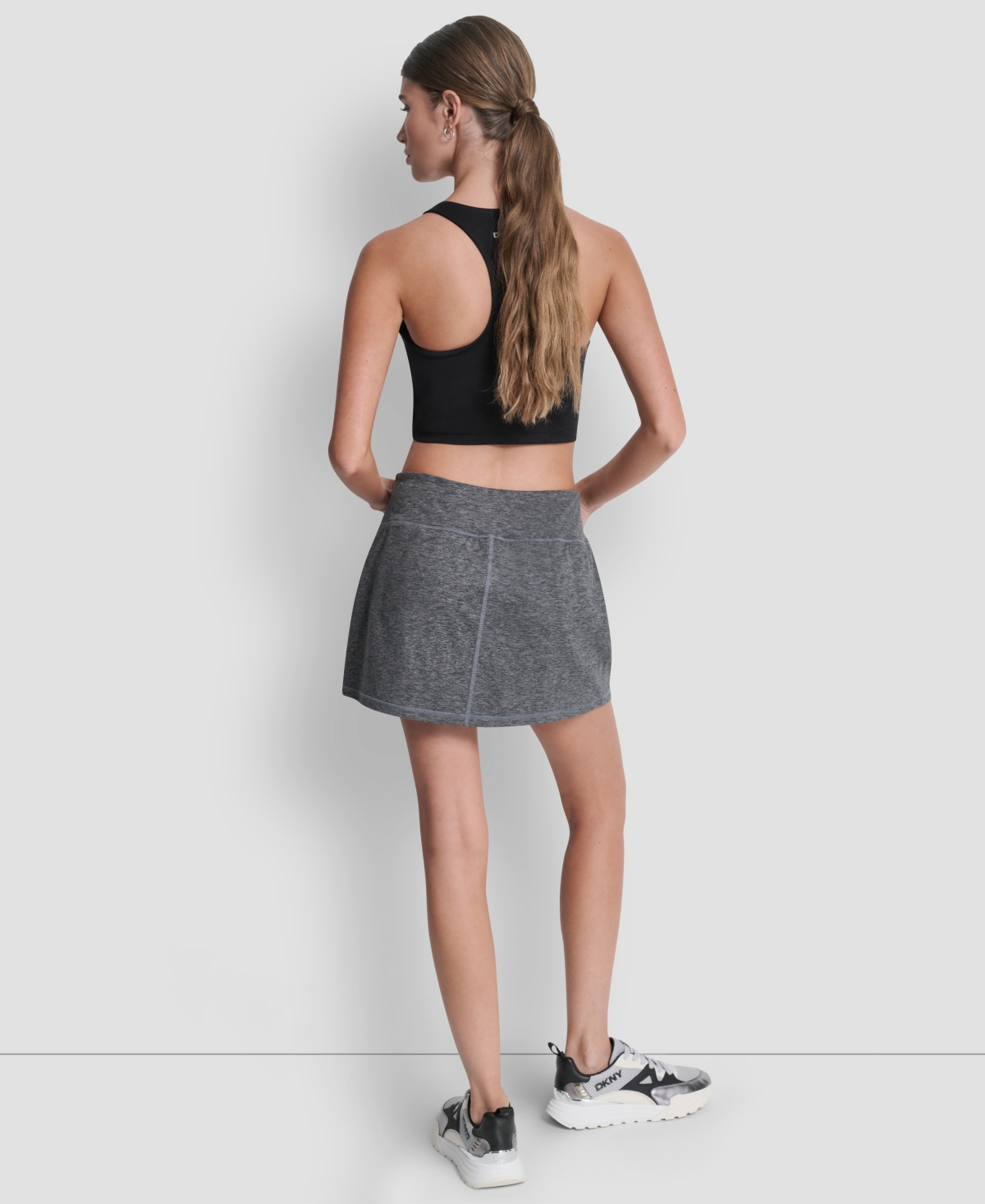 Dkny Sport Women's Space-Dye Pull-On Bike Skort