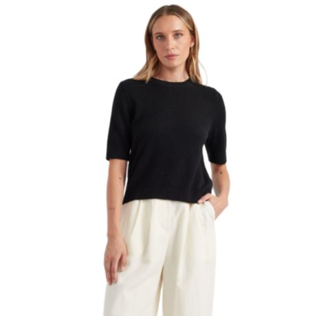 Женская футболка Chinti & Parker Cashmere, цвет: Чёрный