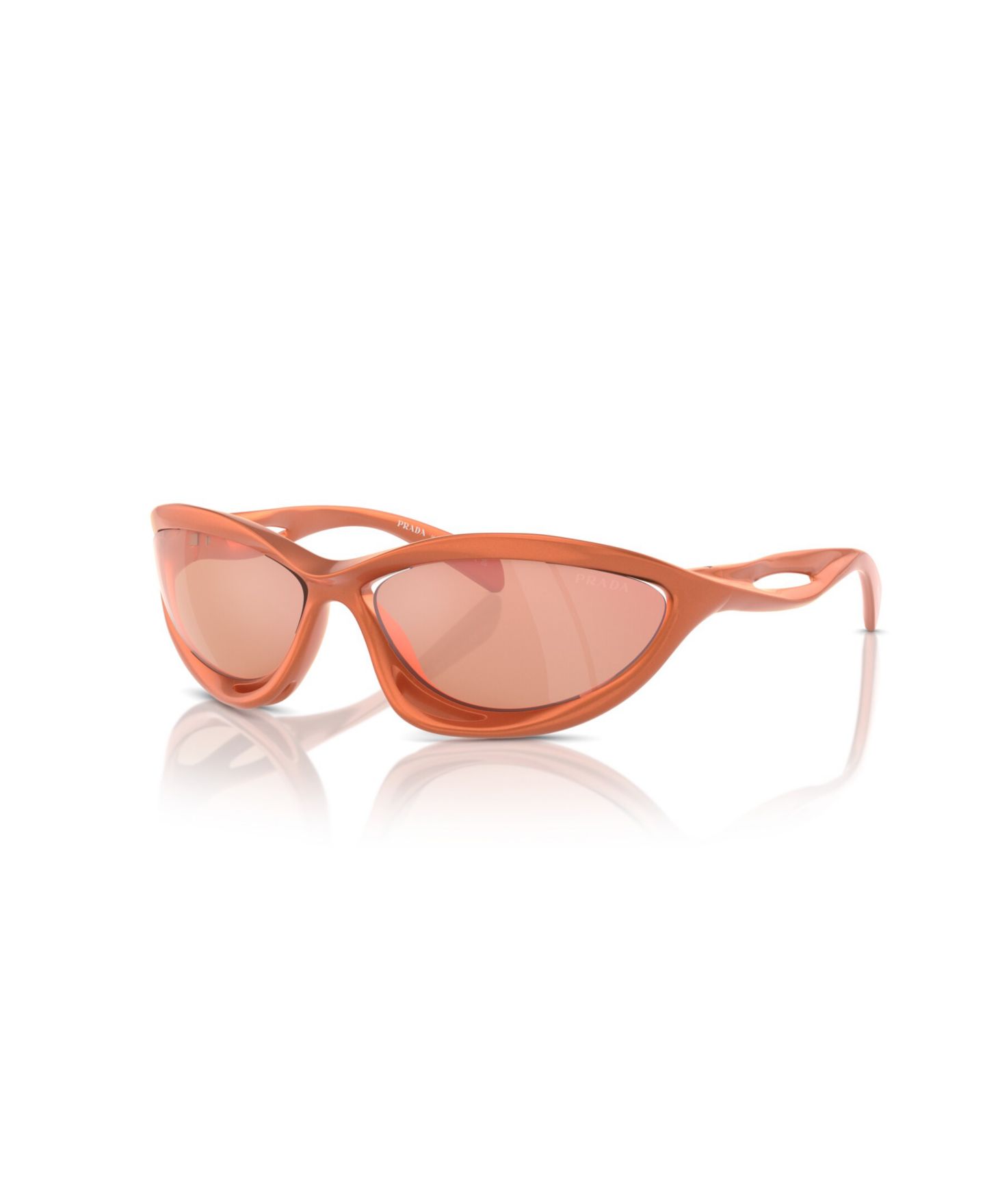 Женские солнцезащитные очки Prada Cat Eye, PR A23S, цвет: Оранжевый — фото 1