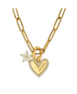 Bloom MOM Heart Necklace