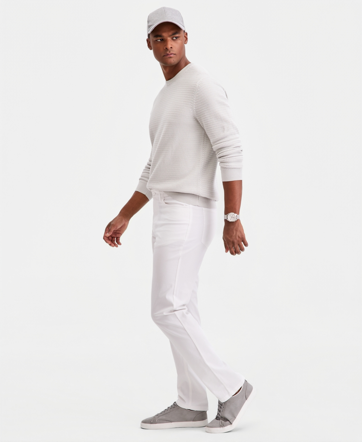 Alfani Men's Cotton-Blend 5-Pocket Regular-Fit Pants, Macy's Exclusive