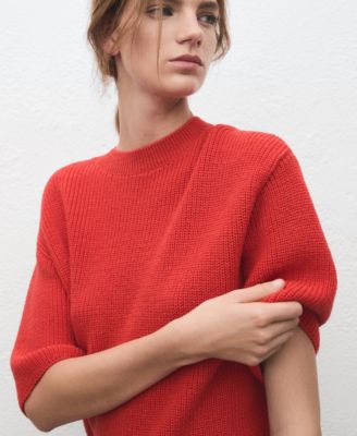 Women's Three-Quarter Sleeve Knitted Sweater