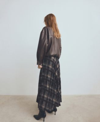 Women's Checked Long Skirt