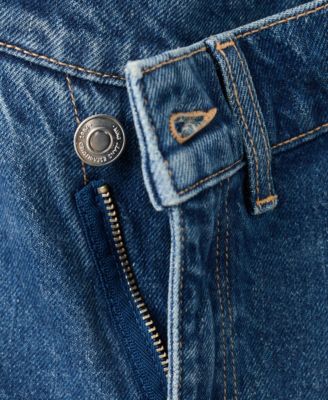 Women's Crossover Waistband Wide-Leg Mid-Rise Jeans