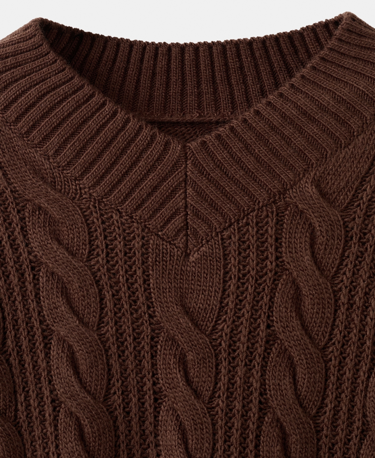 Mango Women's V-Neck Braided Sweater