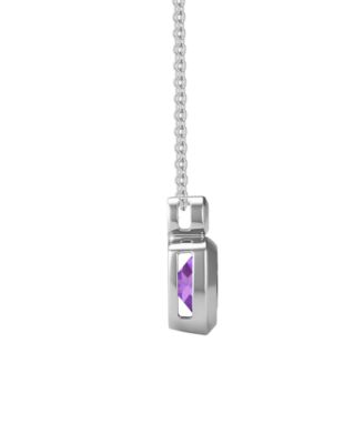 2-Pc. Amethyst (2.5 ct. t.w.) and Lab-Grown White Sapphire (0.1 ct. t.w.) Earrings And Necklace Set in 14k Gold Over Sterling Silver (Also Available in Other Gemstones)