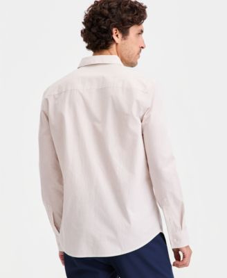 Aflani Men's Luke Cotton Long-Sleeve Button Shirt