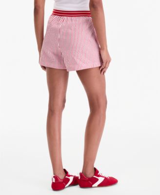 Women's Striped Boxer-Style Shorts