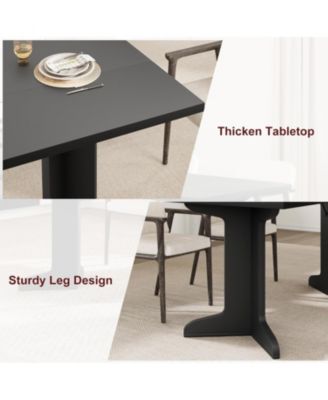 Kitchen Table 71 inch Large Dining Table for 6 Farmhouse Kitchen Table for Dining Room, Home Office, Living Room