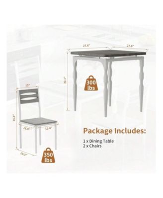 Kitchen Table Home Dining Table Set For 2 Dining Table And Chairs Set Of 2 3 Piece Dining Table Set