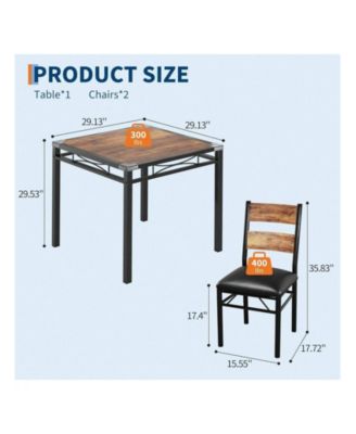 Kitchen Table Home Dining Table Set For 2 Wood Kitchen Table for Dining Room, Home Office, Living Room