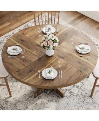 Kitchen Table Round Dining Table for 4 47 in Rustic Kitchen Table