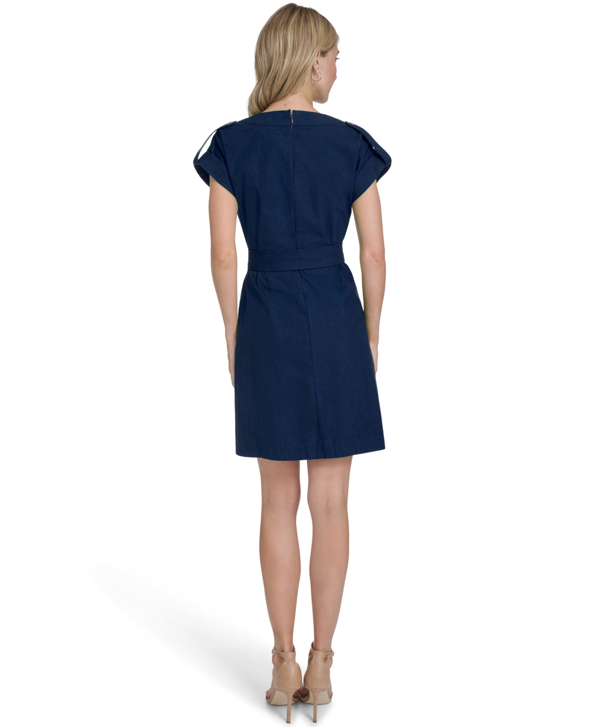 Vince Camuto Women's Embroidered V-Neck Float Dress