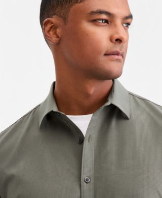 Men's Breathable Short-Sleeve Button-Down Shirt