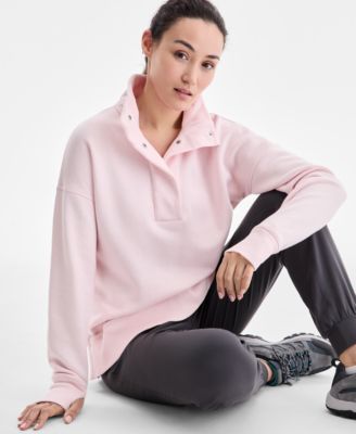 Women's French Terry Half-Snap Tunic