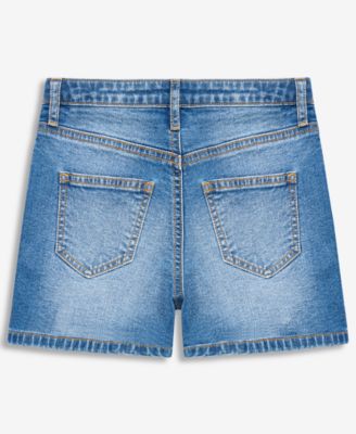 Girls' 5-20 Embroidered Denim Shorts