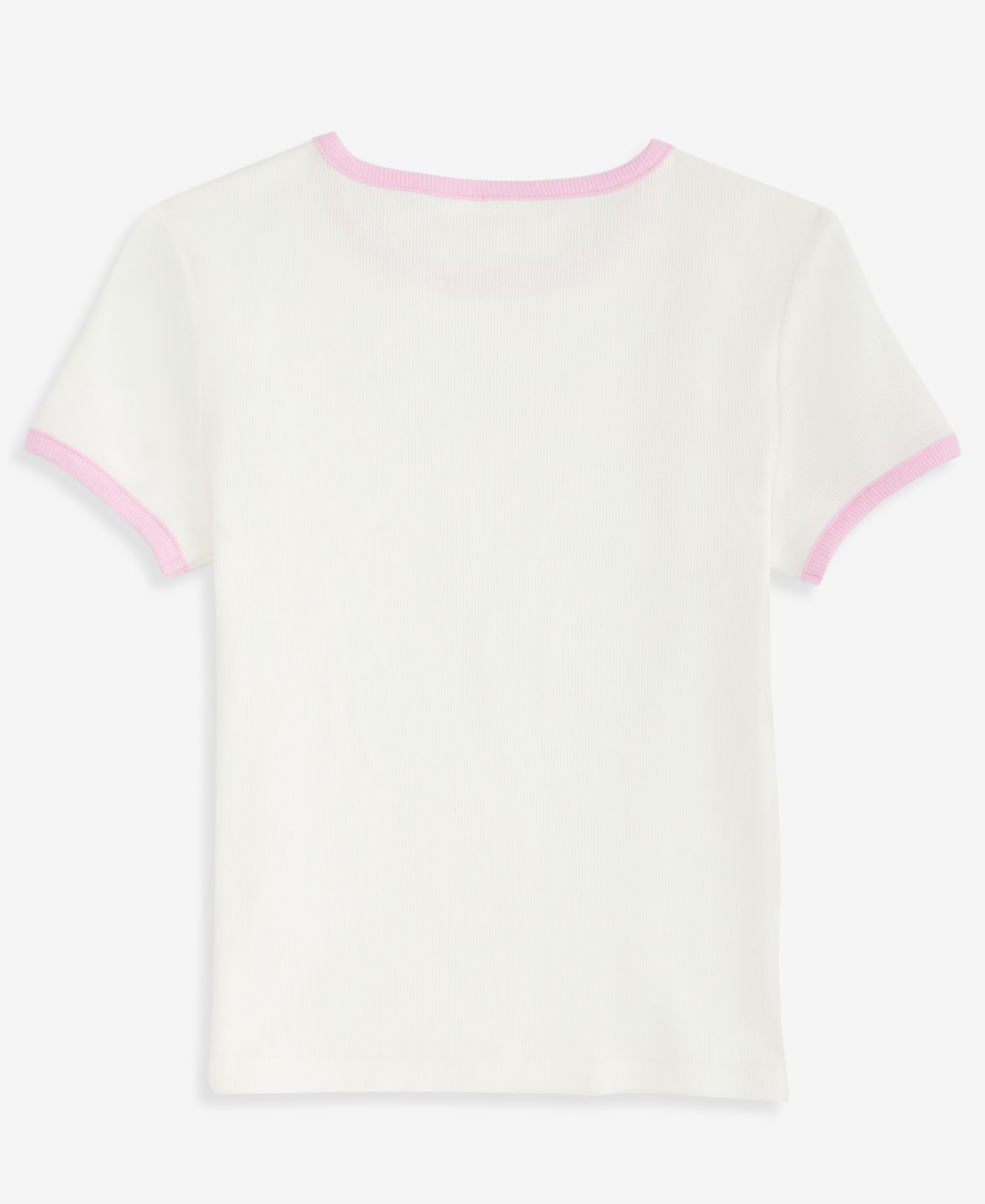 Girls' XS-XL Ribbed Baby Tee