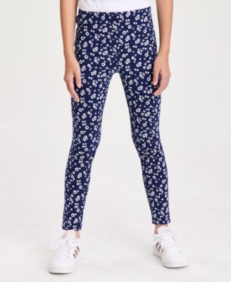 Girls' 5-20 Ditsy Floral-Print Leggings