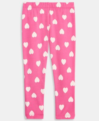 Girls' 12M-5T Heart-Print Leggings