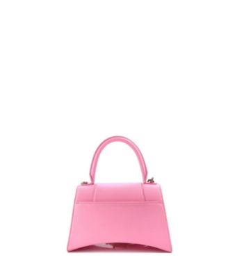 Small Hourglass Top Handle Bag Leather