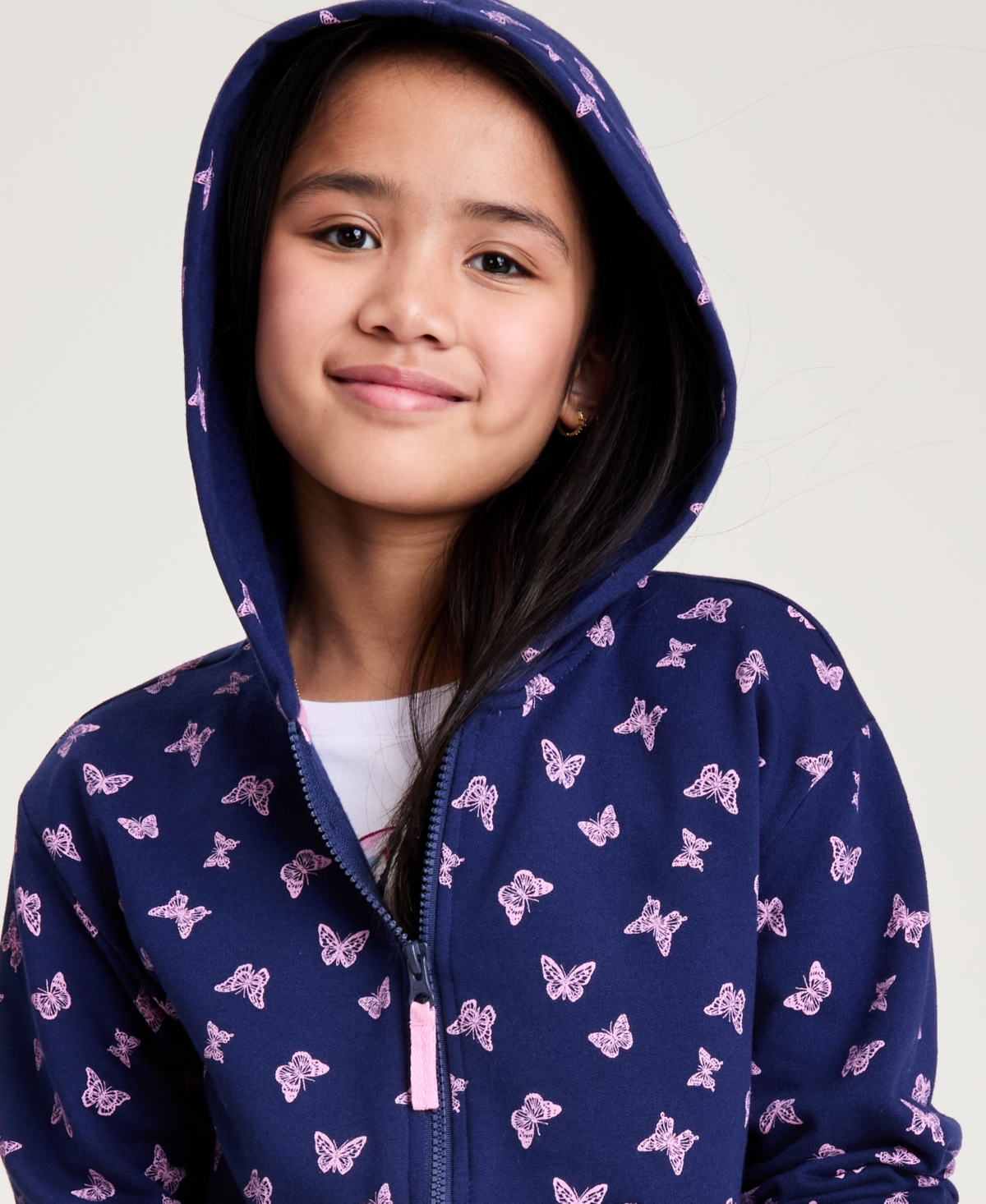 Epic Threads Girls' Xs-xl Butterfly-Print Full-Zip Hoodie, Macy's Exclusive