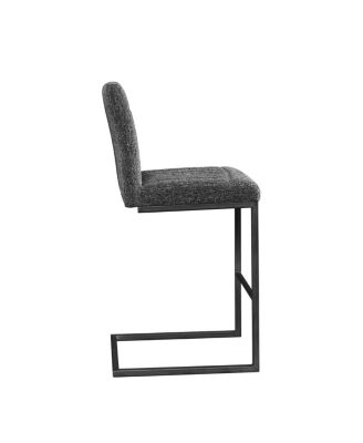 Speckled Gray Tufted Bar Stool - 2 Sets