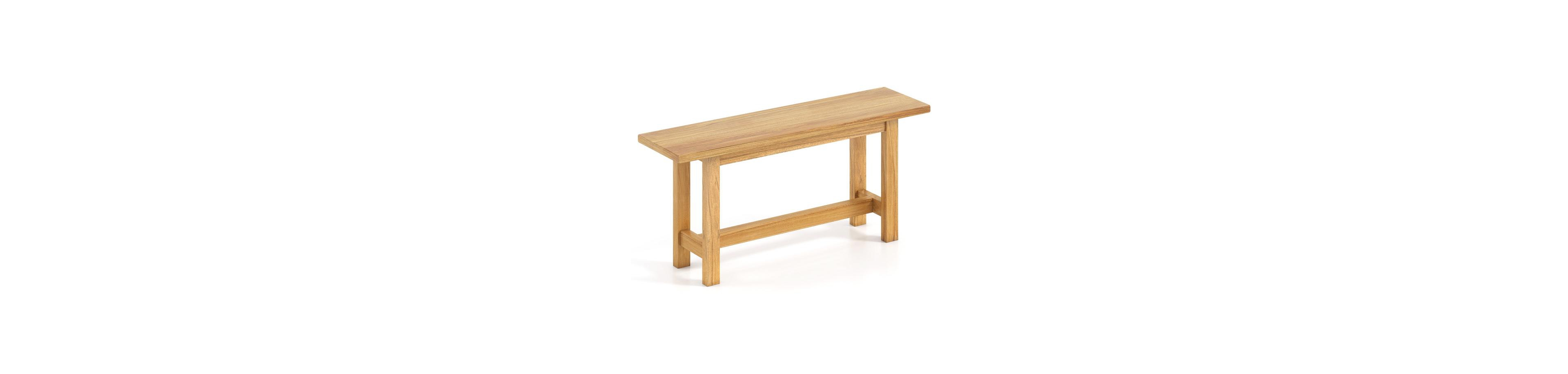 Slickblue Teak Wood Patio Bench for Porch, Garden, and Poolside