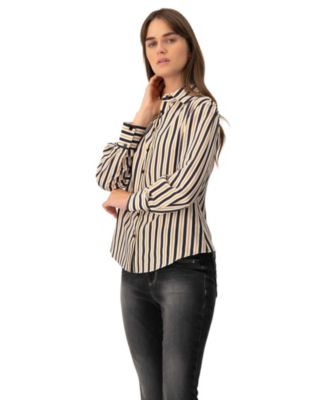 Women's Classic Striped Long Sleeve Shirt