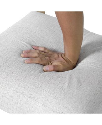 Upholstered Dining Chairs, Set of 4, Beige & Natural Wood