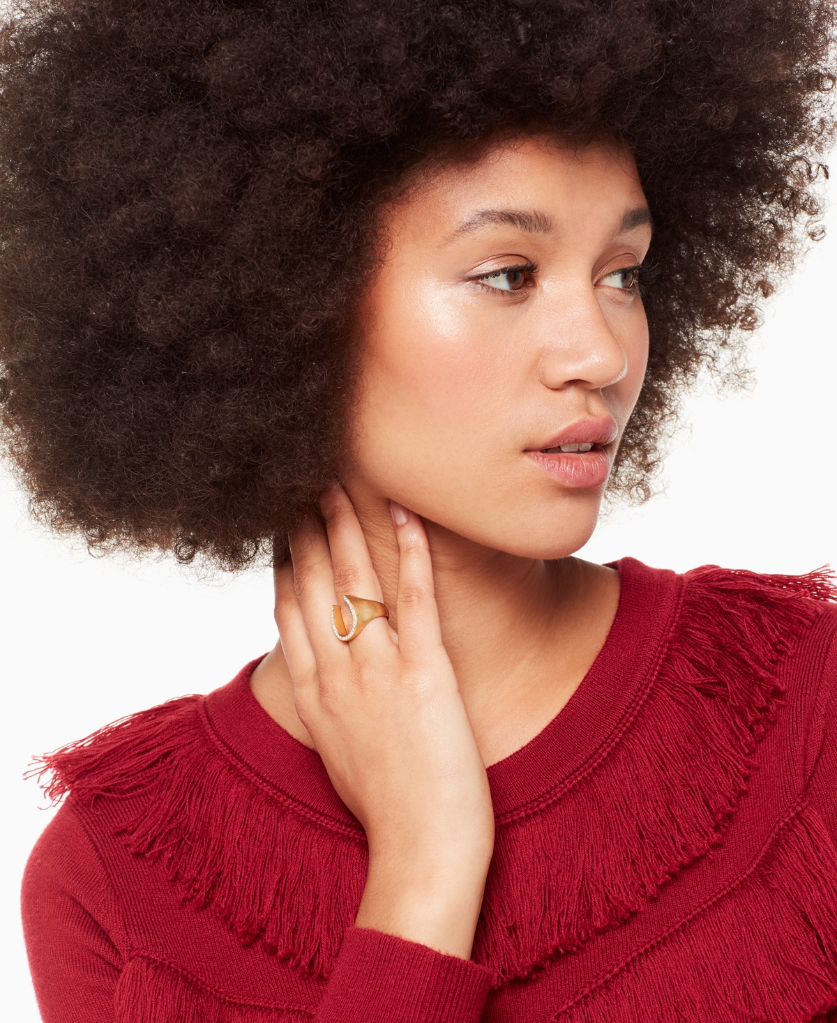 kate spade new york Cubic Zirconia Saddle Up Pave Horseshoe Ring