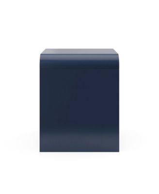 Next Santos 2-Drawer Nightstand (Midnight Blue with Brown)