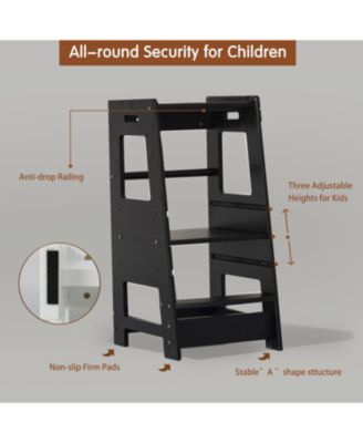  Adjustable Standing Tower Learning Stool for Kids