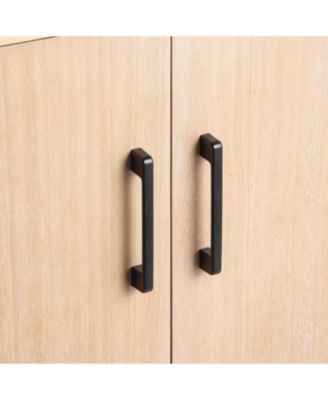 Farmhouse 4-Door Cabinet - Distressed Finish