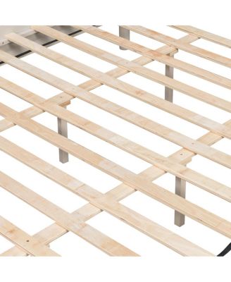  Solid Wood King Bed, No Box Spring Needed