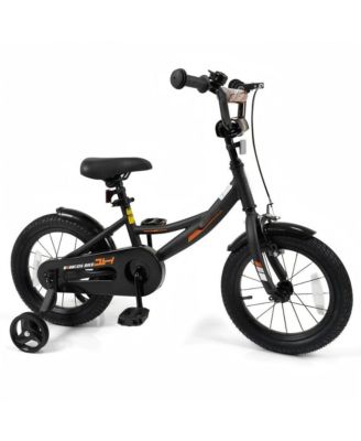 Kids Training Bike with Adjustable Seat Dual Brake System and Rubber Tires