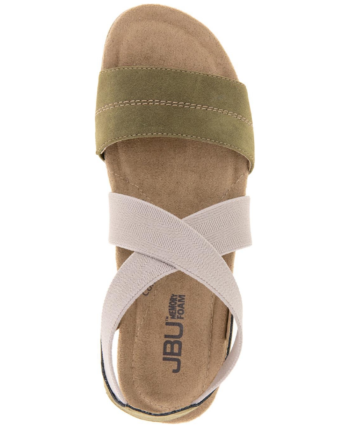 Jbu Women's Meg Casual Flat Sandals