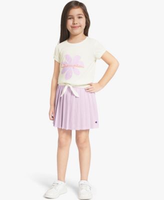 Girls' 4T-6X T-Shirt, Sweatshirt and Skort, 3-Piece Set