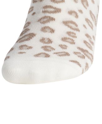 Women's Leopard Luxe Quarter High Socks, 3-Pack