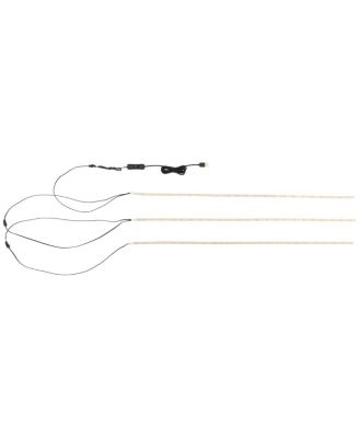  83.4" Tall Bookshelf with 3-Layer LED Lightings and Sliding Doors, White