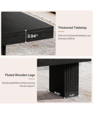 63 Inch Executive Desk, Modern Office Computer Desk with Heavy Duty Double Pedestal, Large Study Writing Table Business Furniture