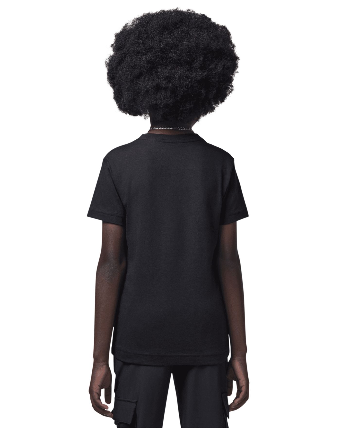 Футболка Jordan Jumpman Air Embroidered Short-Sleeve T-Shirt для мальчиков, цвет: Чёрный — фото 3
