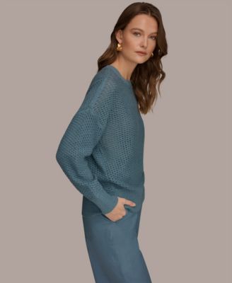 Women's Long-Sleeve Open Stitch Sweater