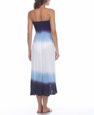 Strapless High-Low Dress Cover-Up