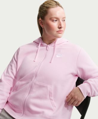 Plus Size Sportswear Club Fleece Full-Zip Hoodie
